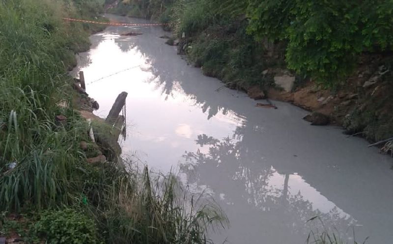 Sungai Kim Kim turns white, DoE launches probe