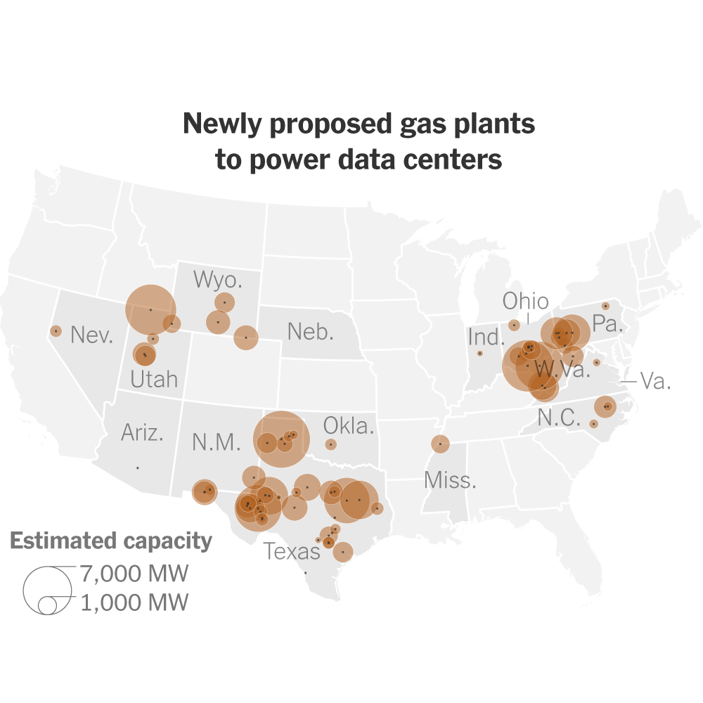 Trump’s Push for More A.I. Data Centers Will Mean Major Air Pollution