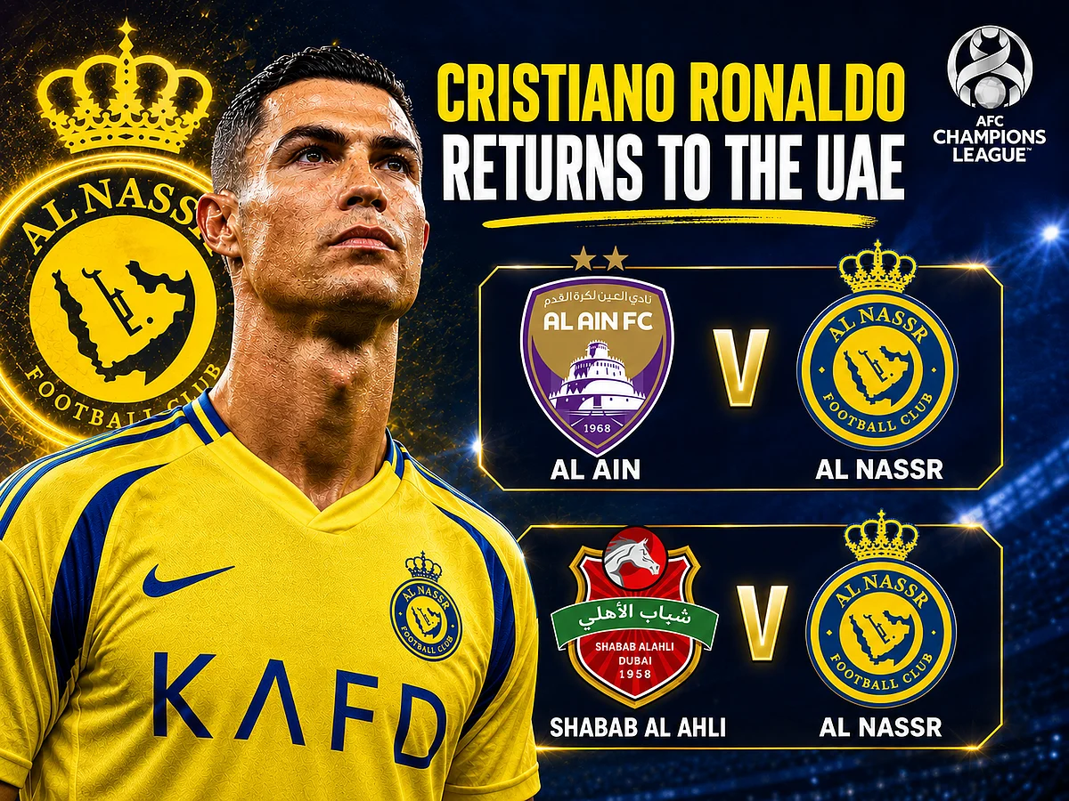 Ronaldo & Al Nassr set for two AFC Champions League games in UAE