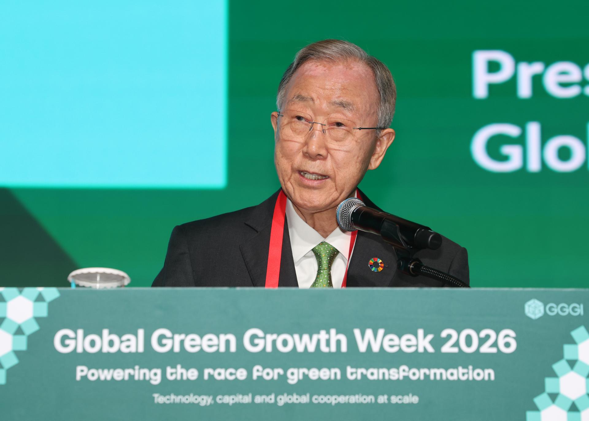 Ex-UN chief urges green transition to drive growth, boost competitiveness