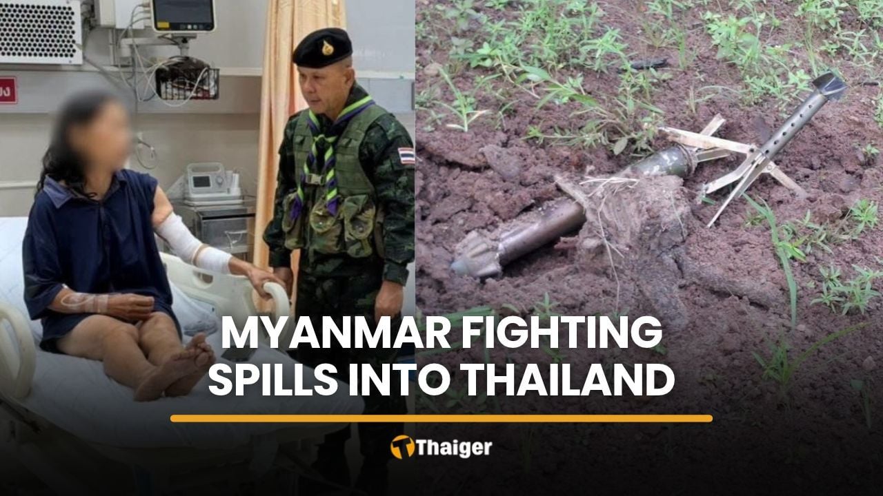 Thai troops fire warning shots after Myanmar fighting damages 20 Thai homes
