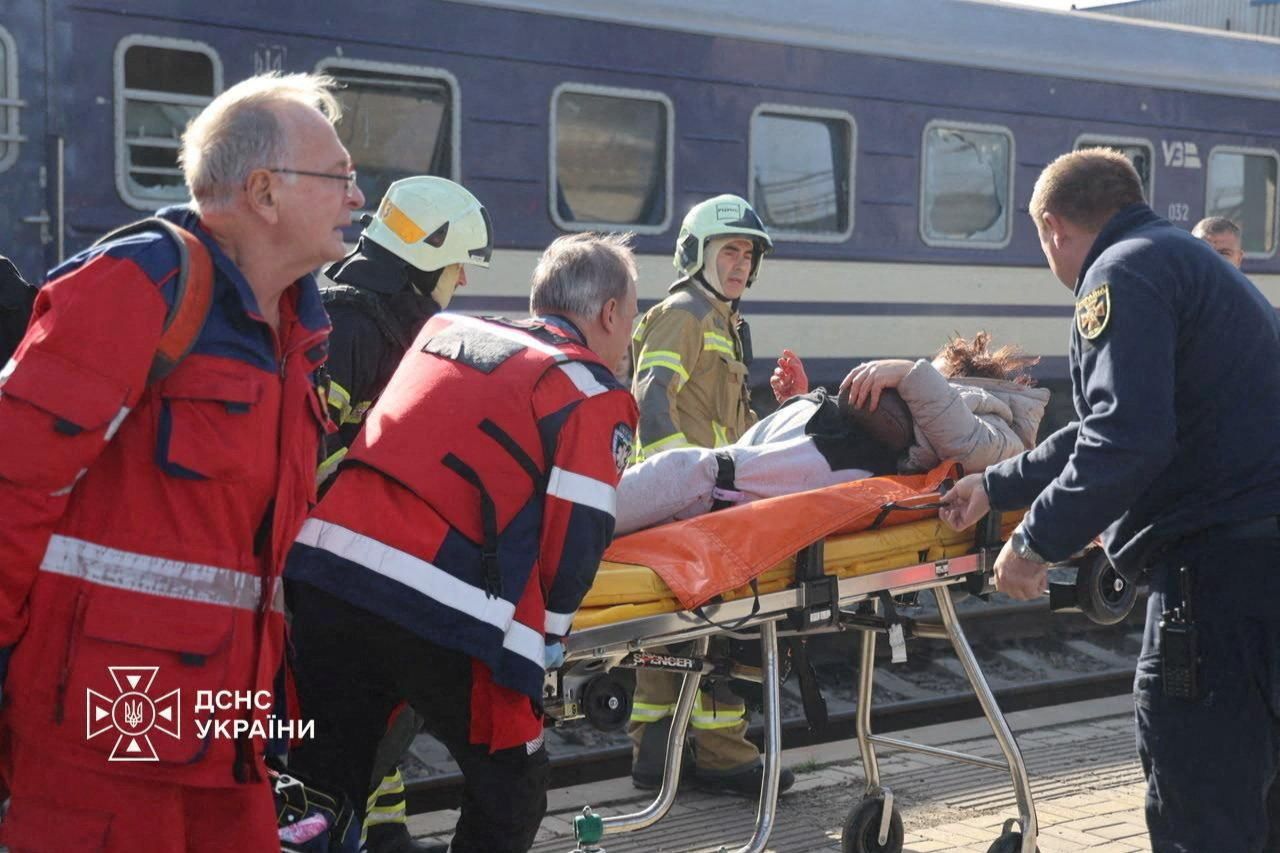 Russian drone attack on train station kills 13 in Ukraine's Dnipro