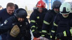 Russian drone attack on Ukrainian train station kills at least 14, officials say