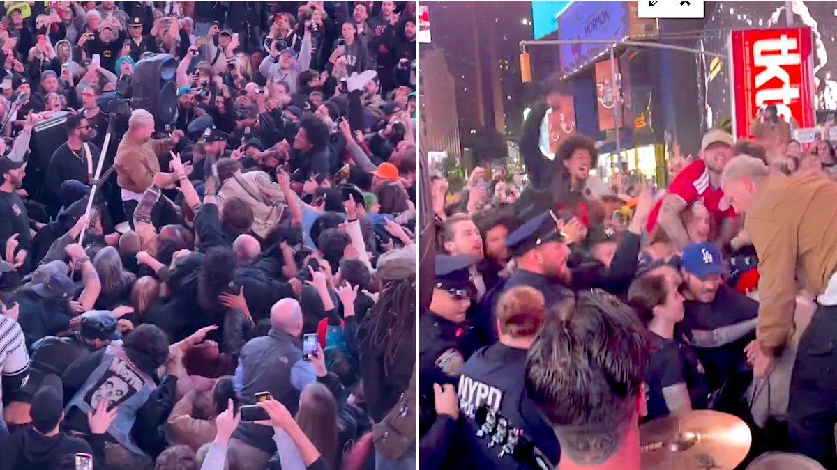Haywire Play Wild Pop-Up Show in Times Square That Gets Shut Down by NYPD: Watch