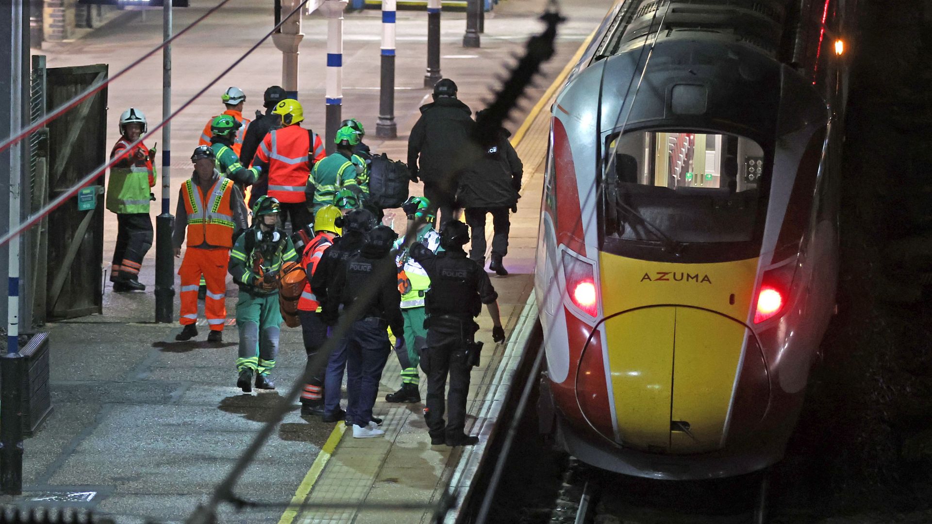 Knifeman on train had 'greatest delight on his face', court told