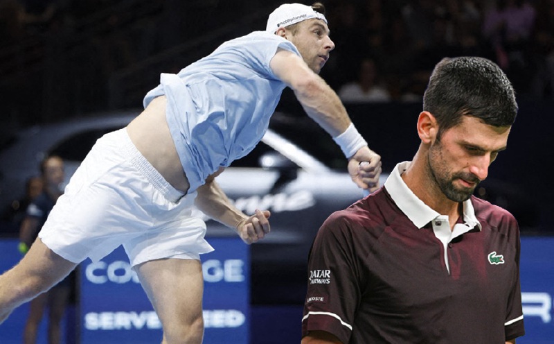 Djokovic stumbles in Basel as Struff stages comeback