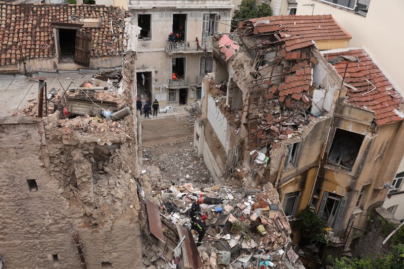 Greece arrests three over explosion that killed six people in Athens