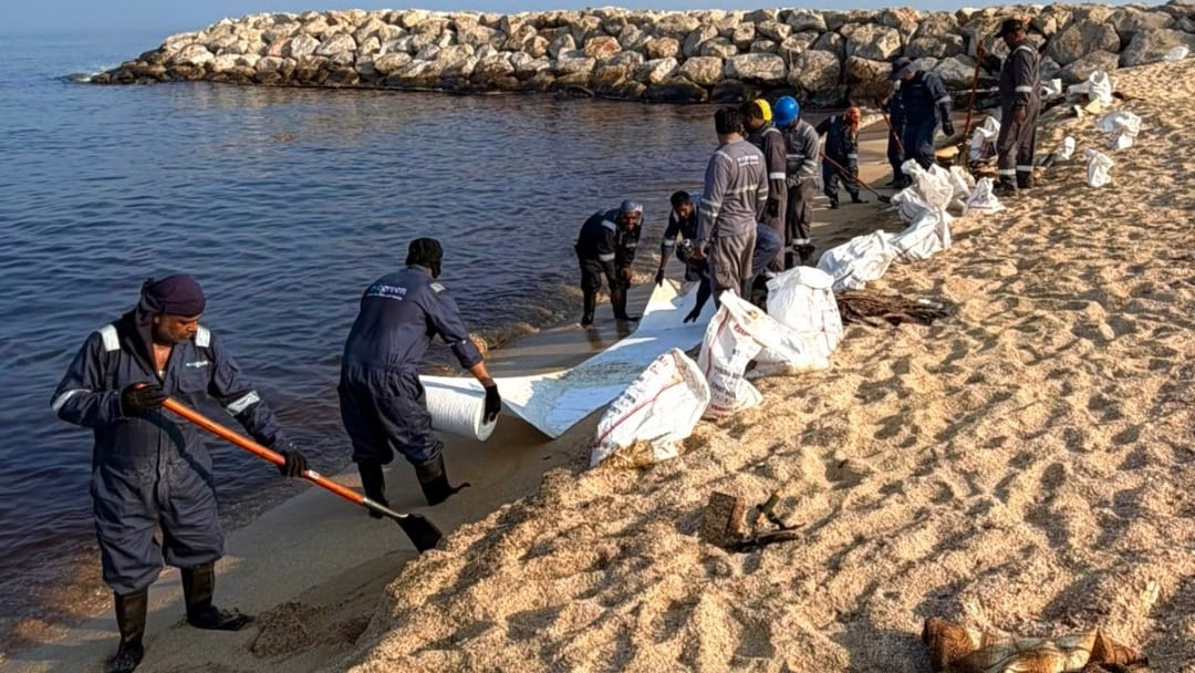 Oil spill contained as multi-agency operation continues along coastline