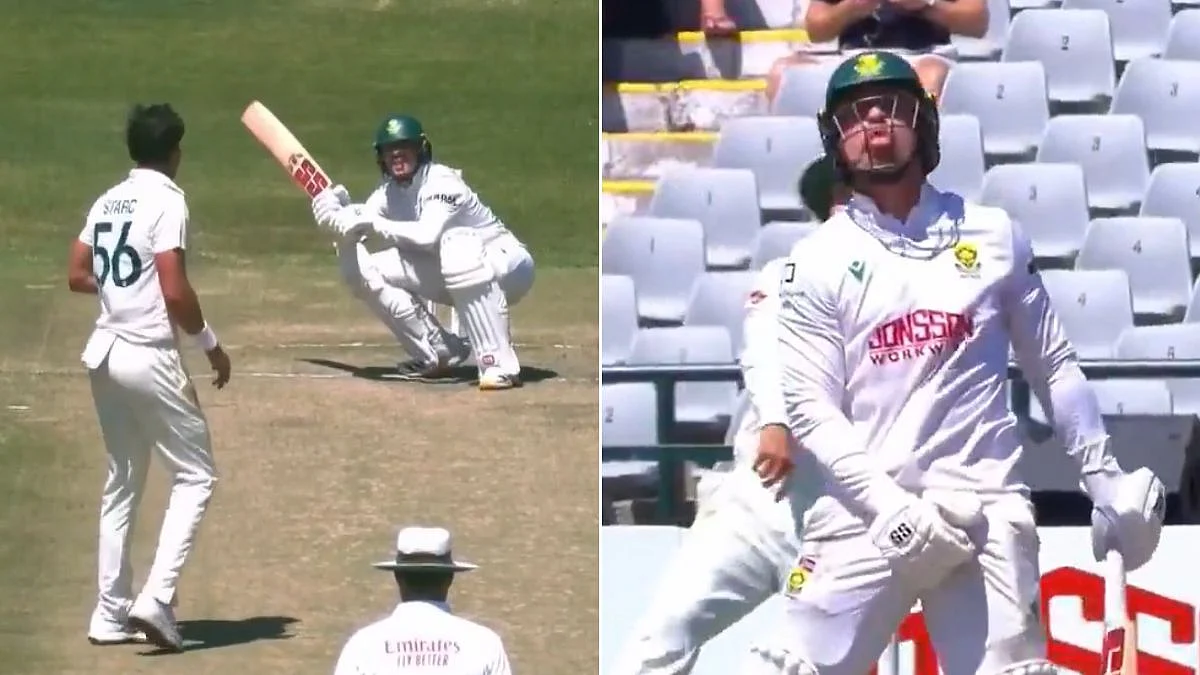 Matthew Breetzke Sticks Out Tongue, Blows Raspberry At Mitchell Starc In SA Vs AUS 3rd Test | VIDEO