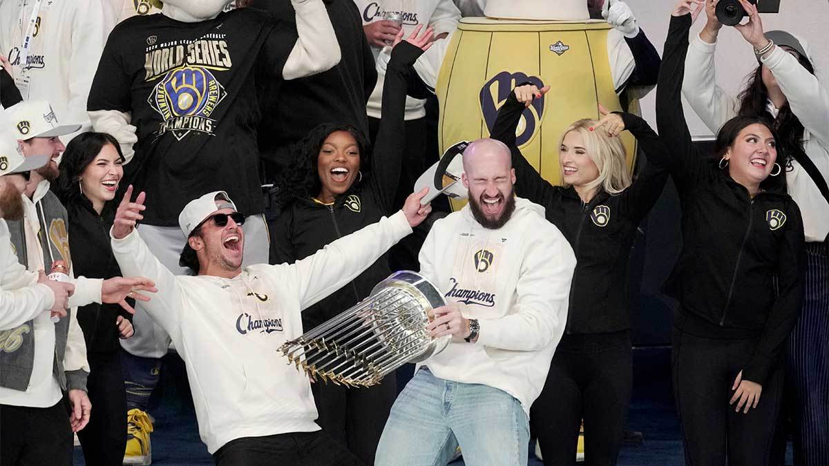 Brewers’ Sal Frelick vows to drink ‘100,000 beers’ after World Series win