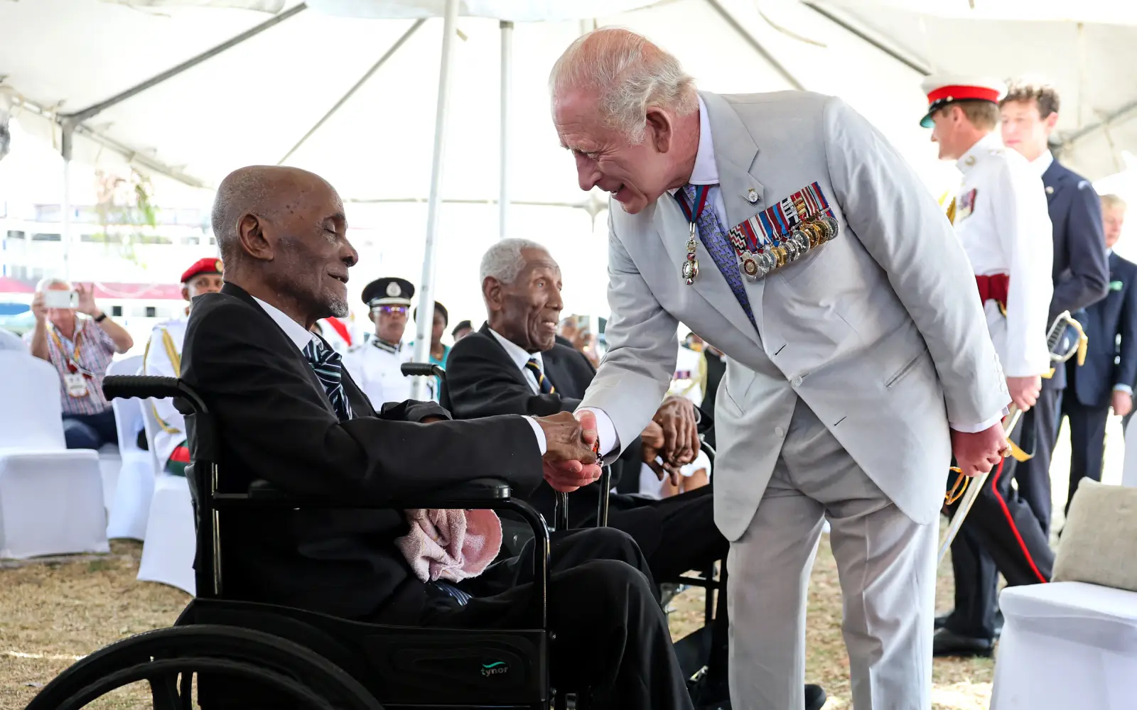 British king reflects on colonial atrocities in Guyana