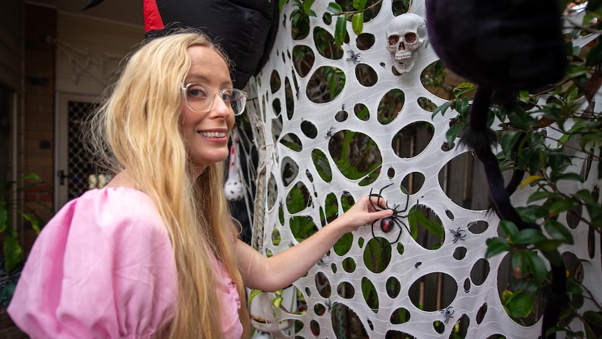 Creator's monster Halloween display proves 'people aren't so scary'