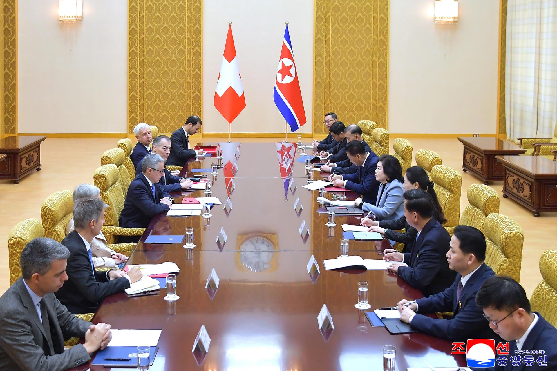 N. Korea reports on Swiss FM's visit following opening of diplomatic office