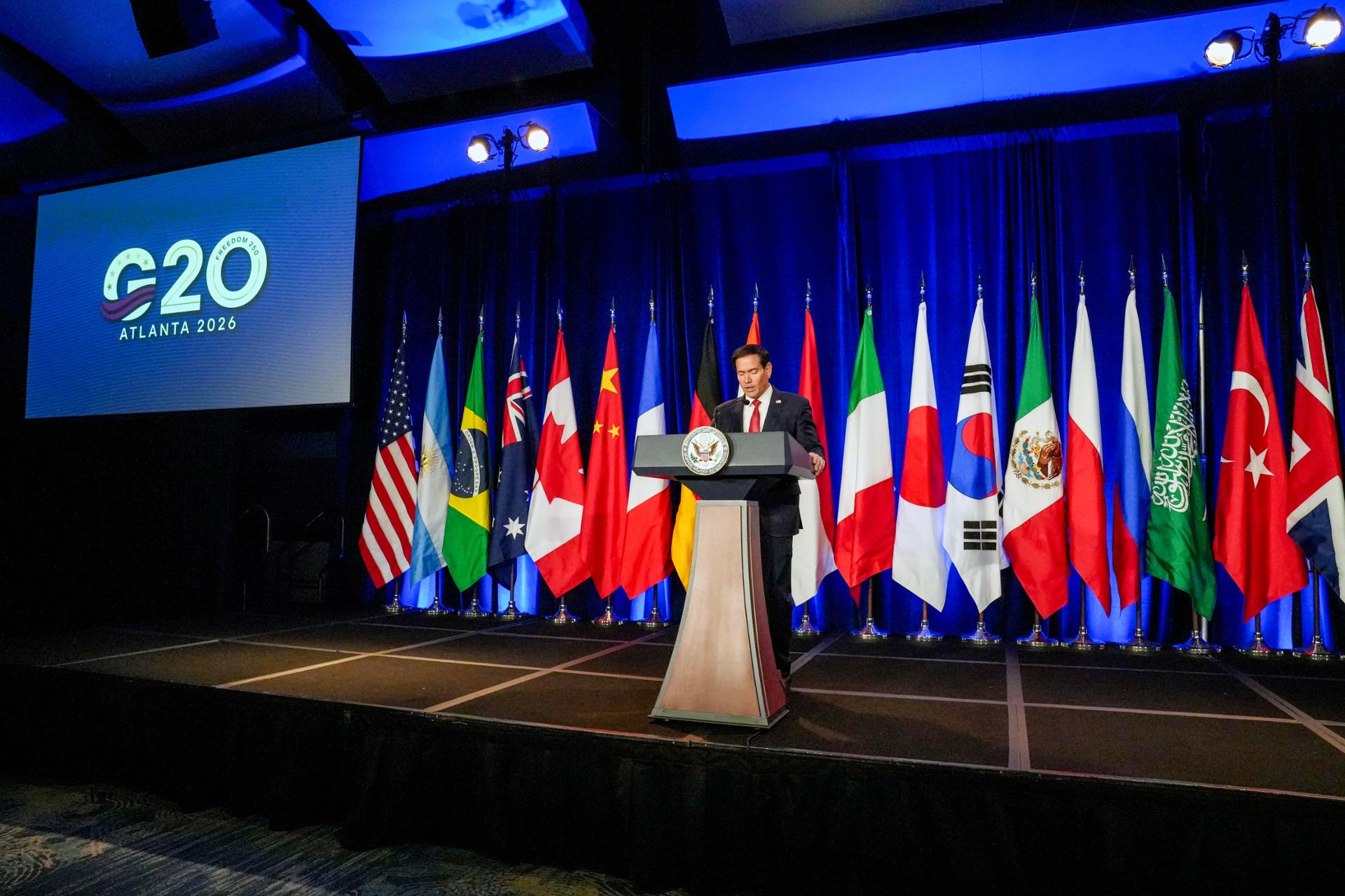 G20 foreign ministers to end Atlanta meeting without consensus on key issues