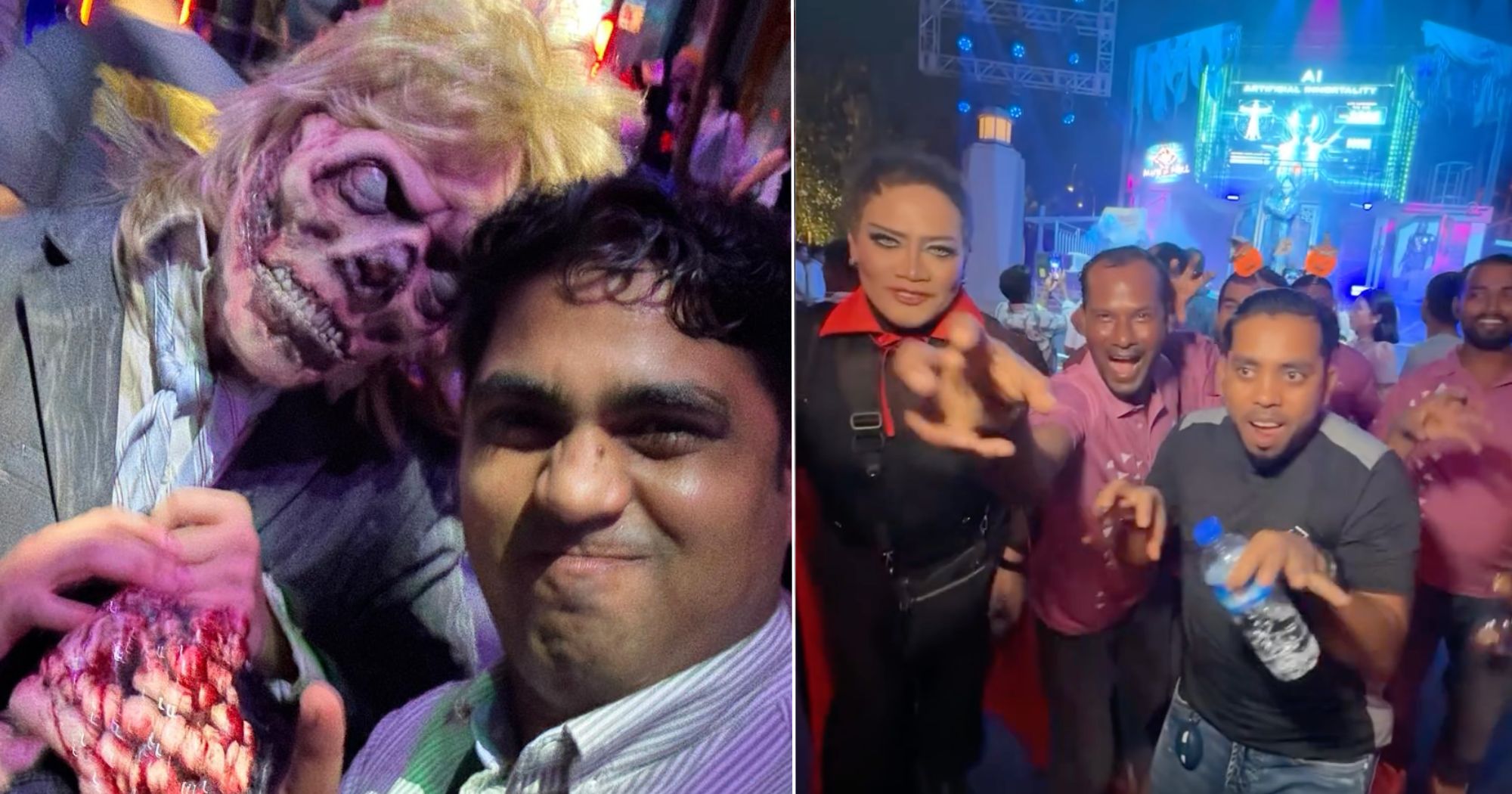 S'pore dorm operator brings 158 migrant workers to experience Halloween Horror Nights