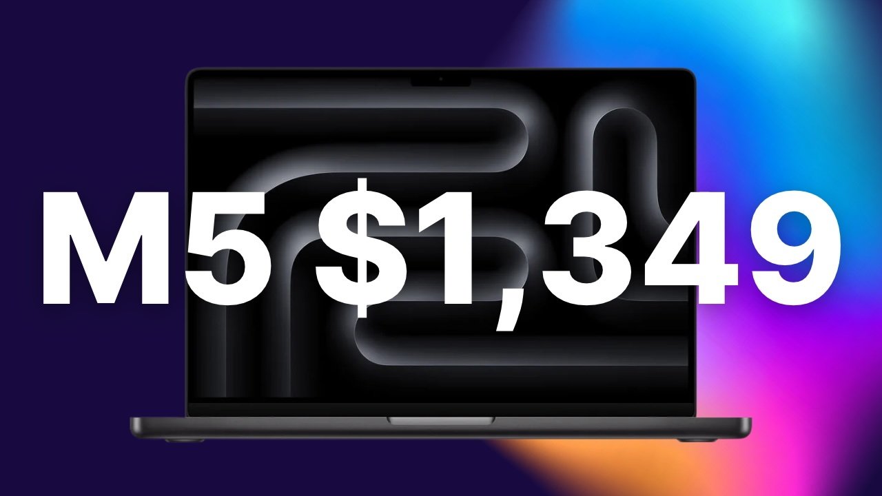 Apple's M5 MacBook Pro plunges to $1,349, lowest price on record