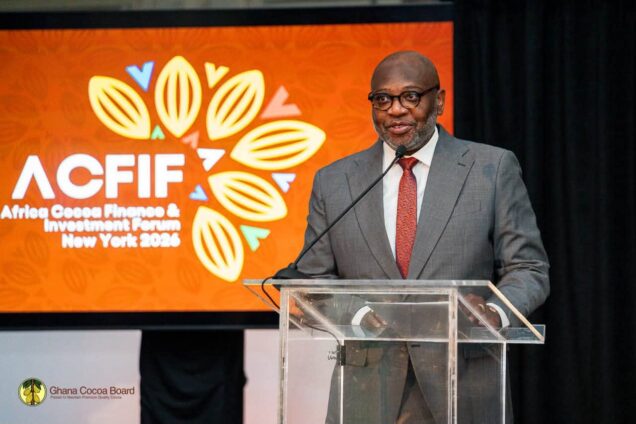 COCOBOD CEO woos investors with Ghana’s new cocoa financing model at New York forum