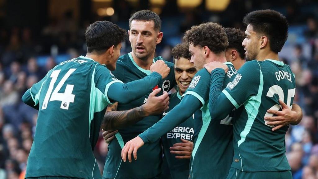 Brighton stun Man City to maintain bright start