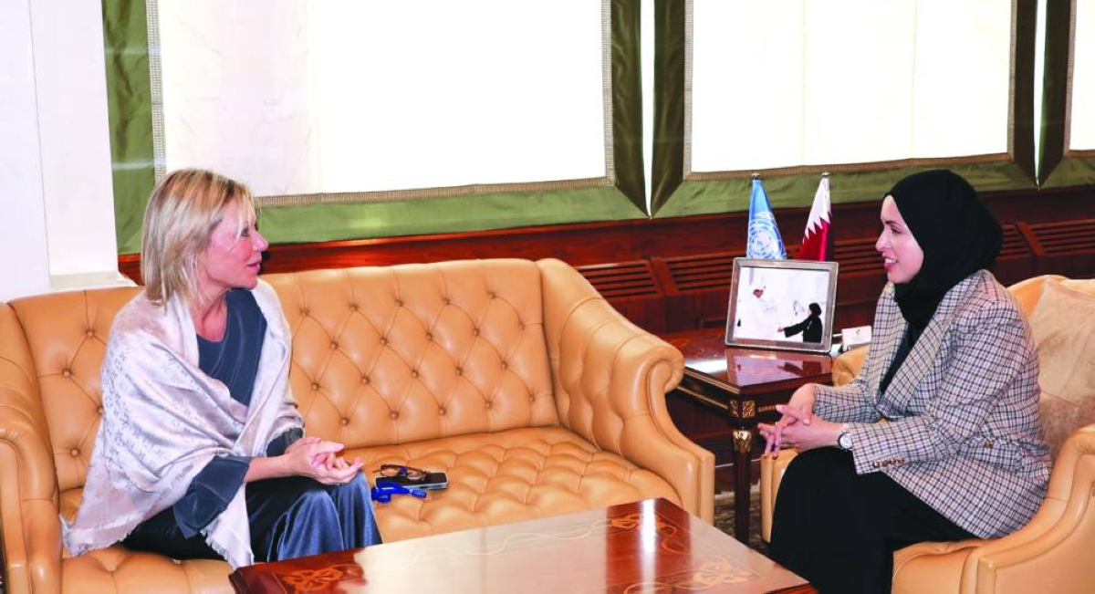 Sheikha Alya meets UN top official