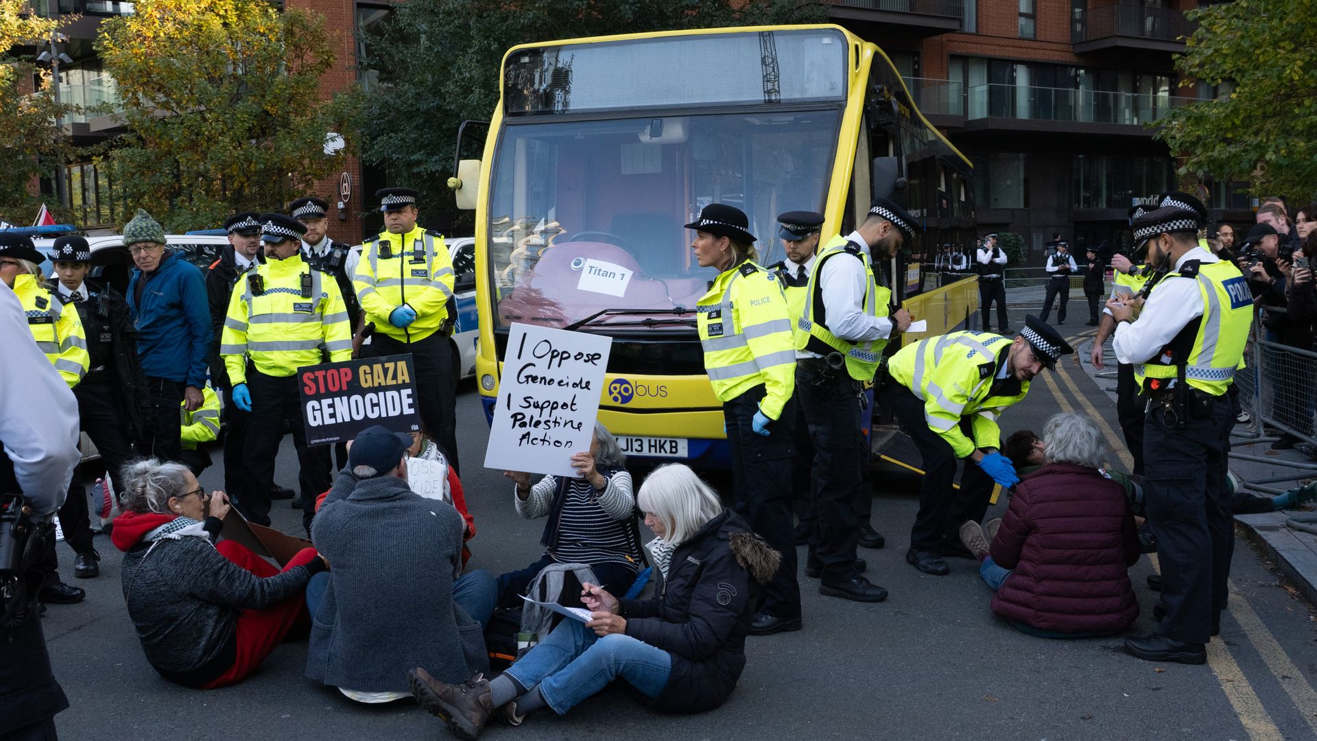Police arrest 139 during Palestine Action protest