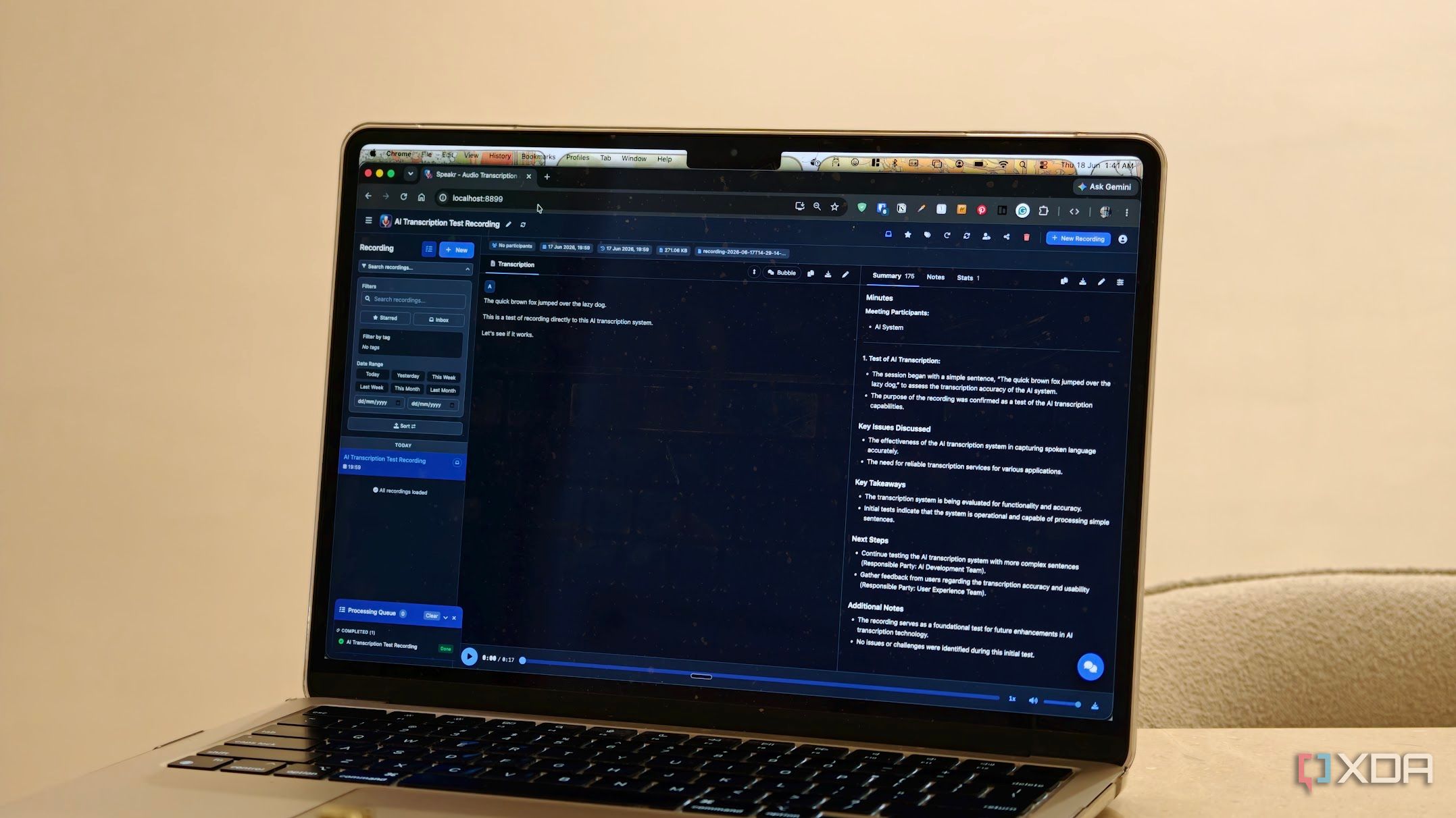 I ditched Otter.ai for a self-hosted app that transcribes every meeting and stores it all in one searchable place