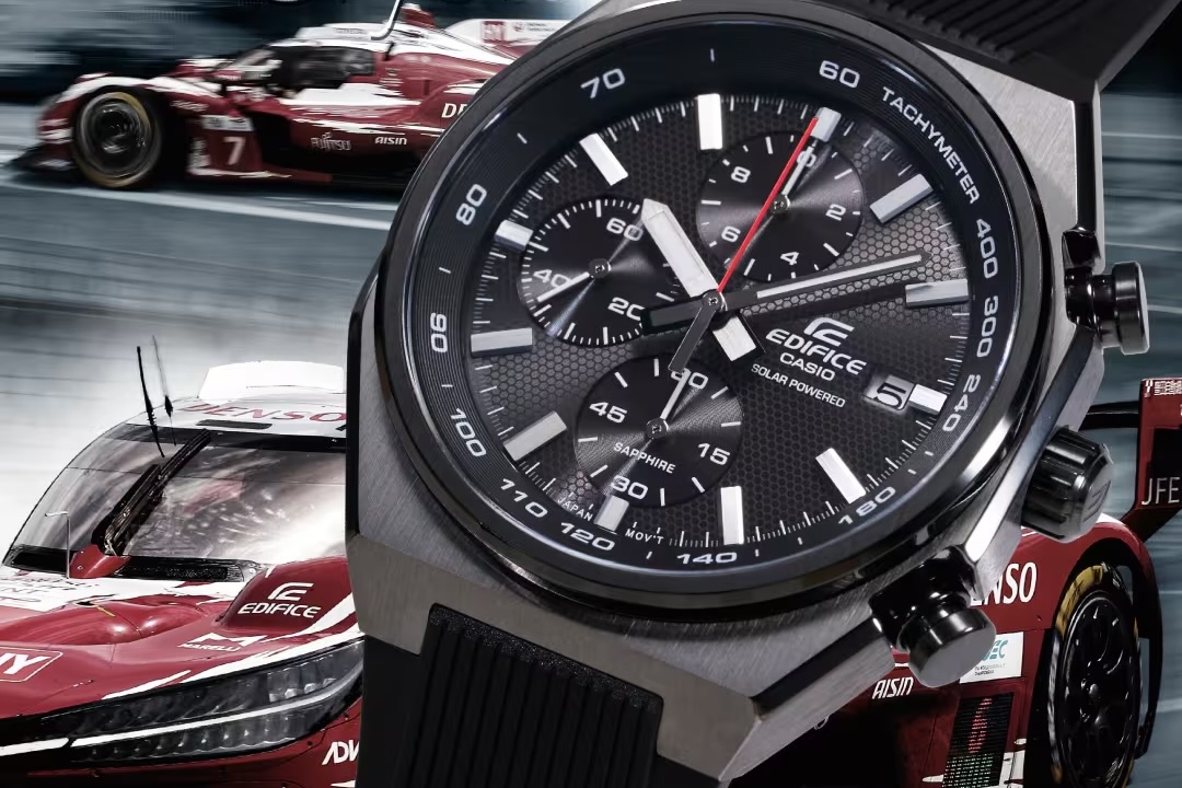 Casio’s Compact New Chronograph Has Solar Power and Sapphire Crystal