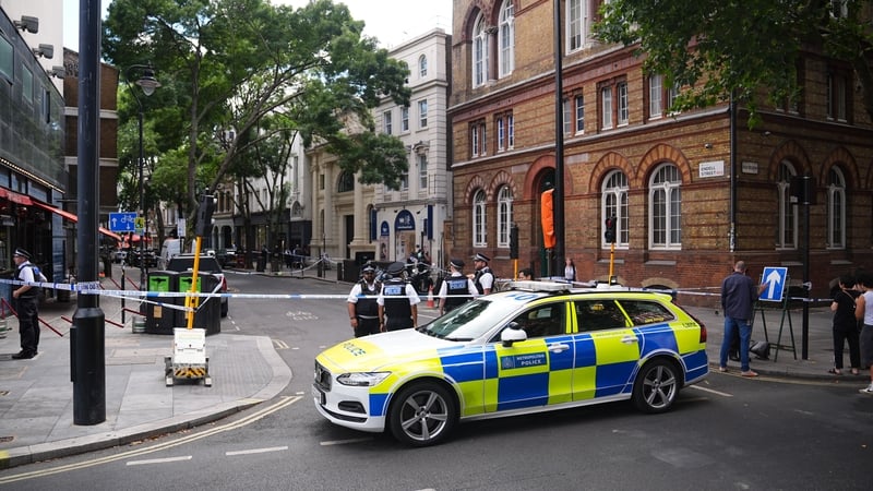 Woman arrested after four men stabbed in central London