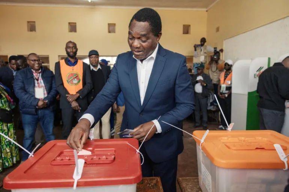 Hichilema re-elected in Zambia amid opposition concerns
