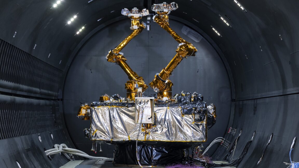 This is the world's most advanced robotic servicing satellite—that we know about