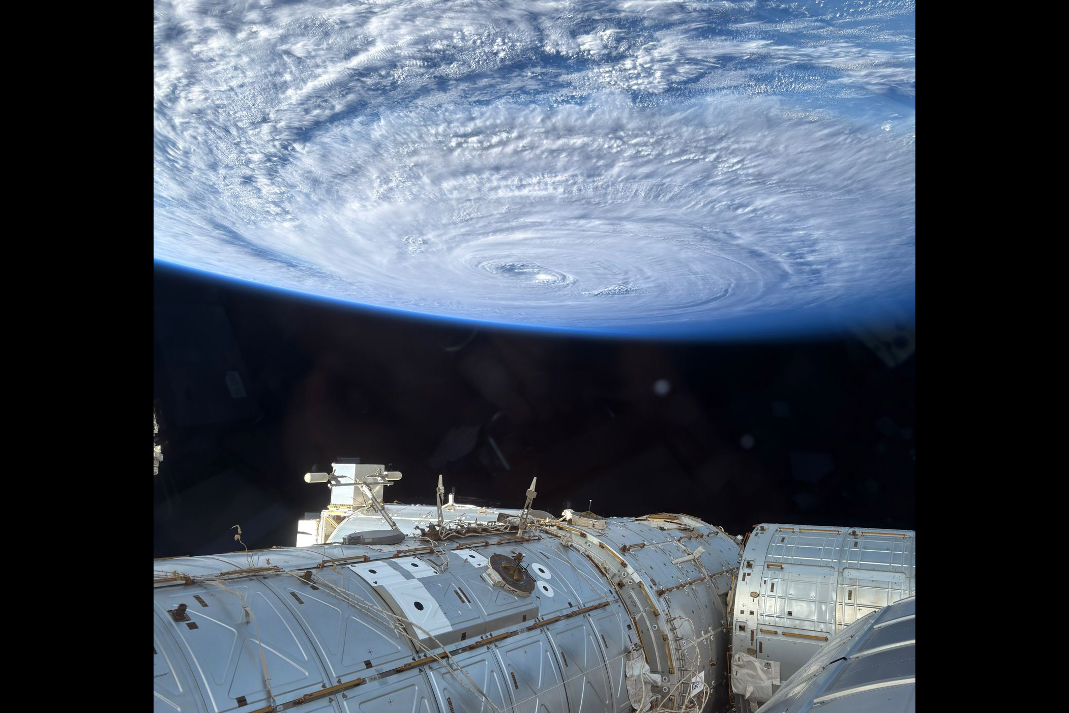 Going down a storm: Now astronauts are using iPhones in space – and getting some incredible photographs