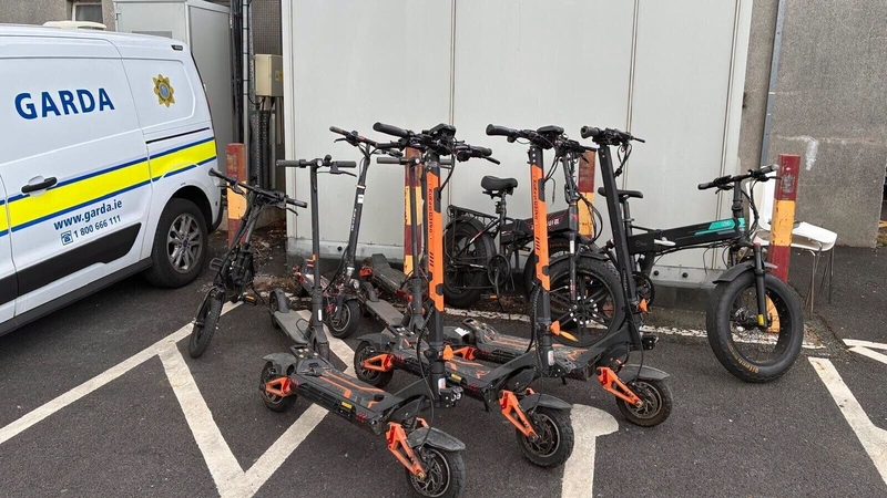 Over 160 e-bikes, e-scooters seized during garda searches