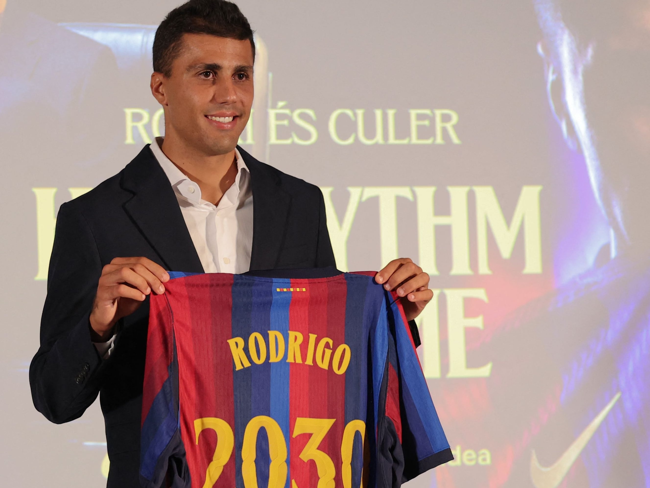 'It's a dream': Rodri completes £65m move to Barcelona