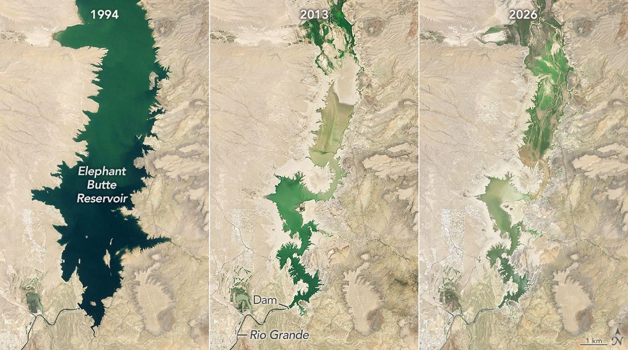 Elephant Butte Reservoir Runs Low