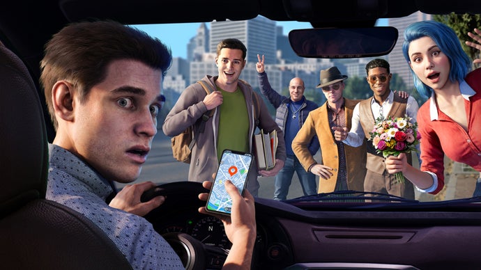 Rideshare "Stimulator" is an Uber driver sim set in a city full of weirdos that I'm hoping is satirical enough to pull the concept off