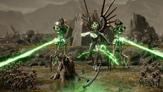 Your most powerful Necron unit in Dawn of War 4 is a sentient shard of a dead star god, and boy does he hate you