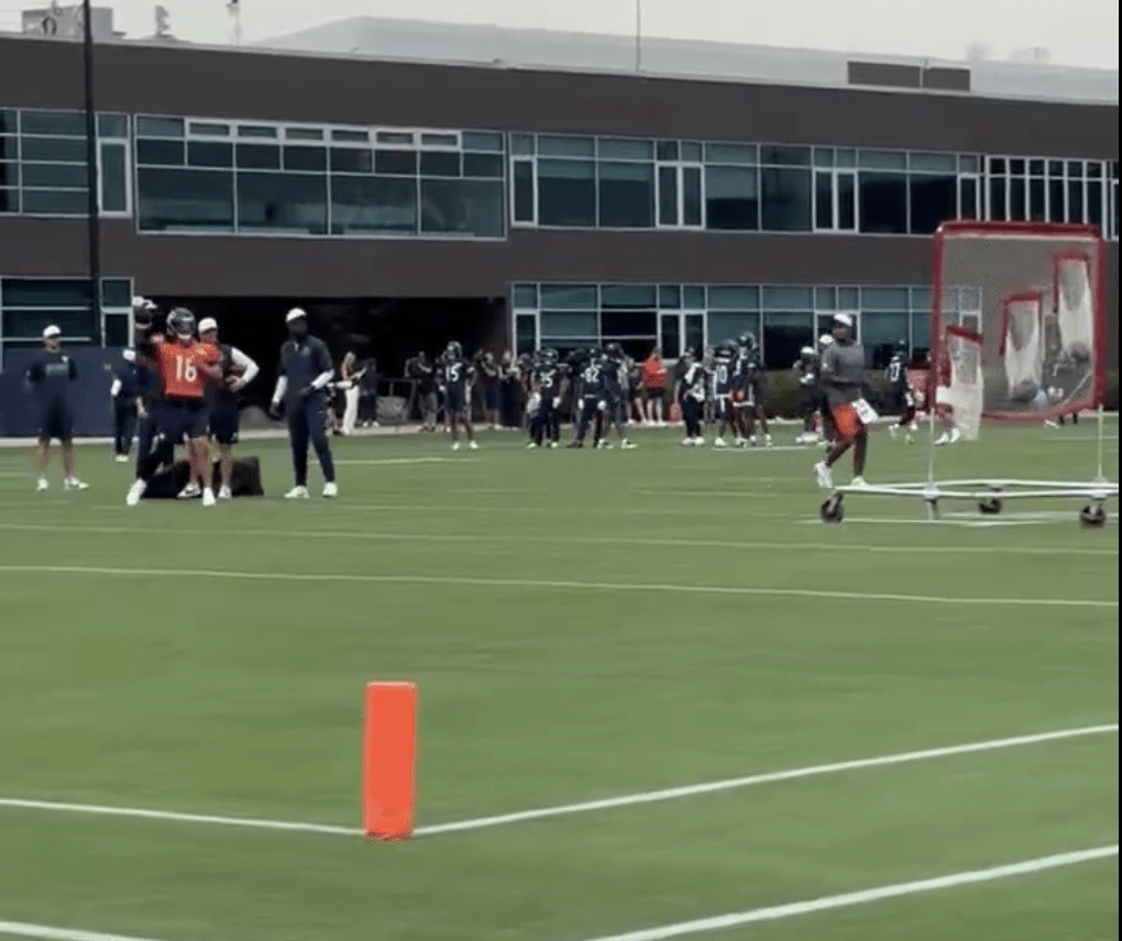 Caleb Williams went from viral embarrassment to perfect passes at Bears training camp