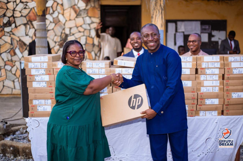 Afenyo-Markin donates laptops to newly posted teachers in Effutu