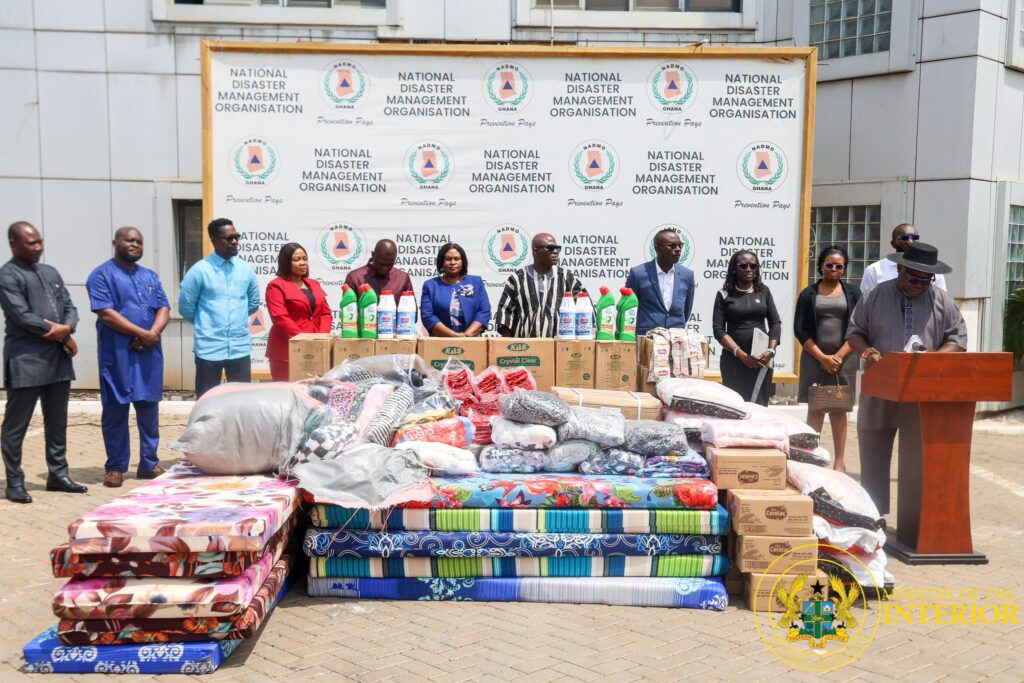 Ghana Chamber of Mines donates GH¢2m relief items to NADMO to support flood victims