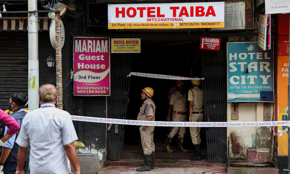 At least nine killed in hotel fire in India's Kolkata