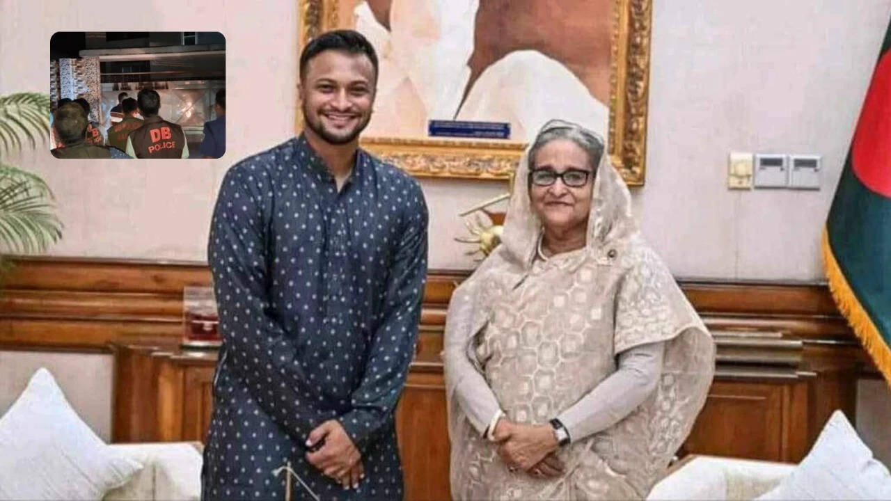 Mob tries to set Shakib Hasan’s house on fire for attending Hasina's presser