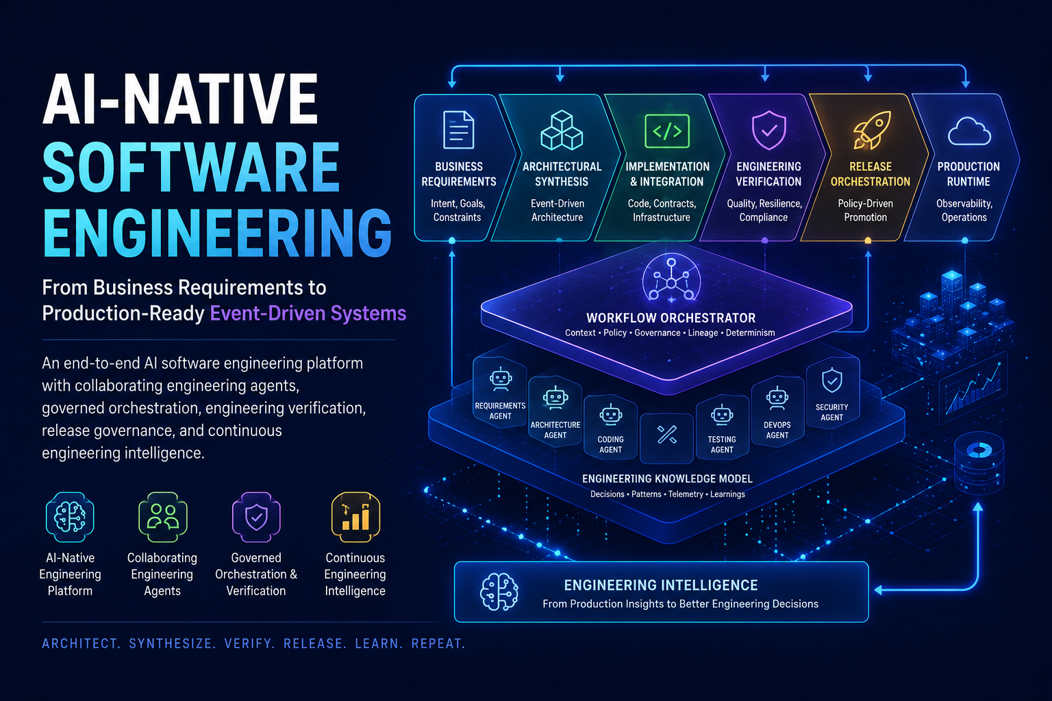 From Requirement to Release: Building an AI Software Engineering Platform for Event-Driven Systems