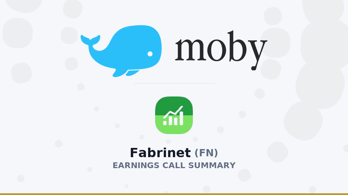 Fabrinet Q4 2026 Earnings Call Summary