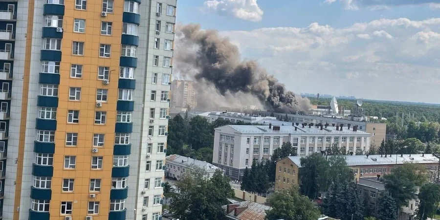 Fire at Roscosmos missile research center near Moscow