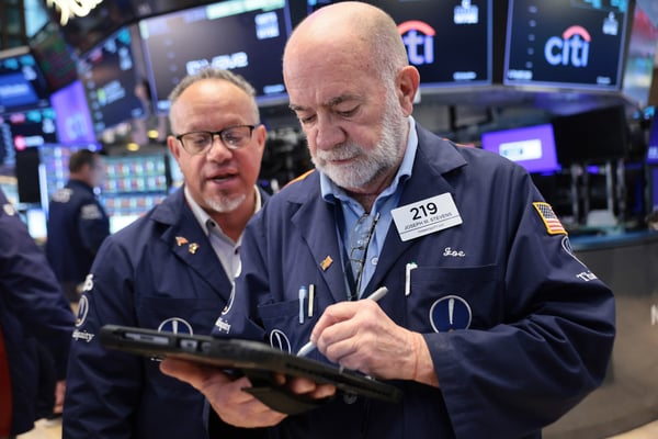 Markets little changed as Treasury yields ease slightly after hitting 19-year highs