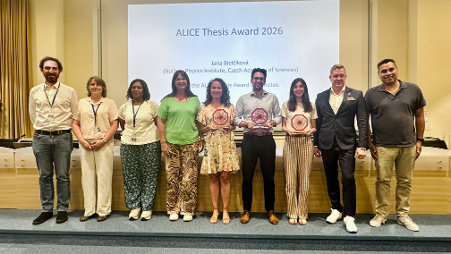 ALICE honours its 2026 PhD Thesis Award winners
