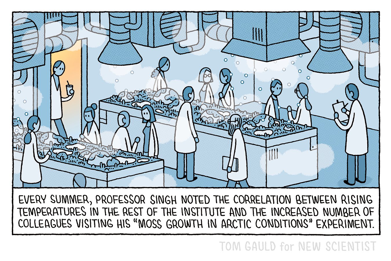 Tom Gauld on popularity in the lab