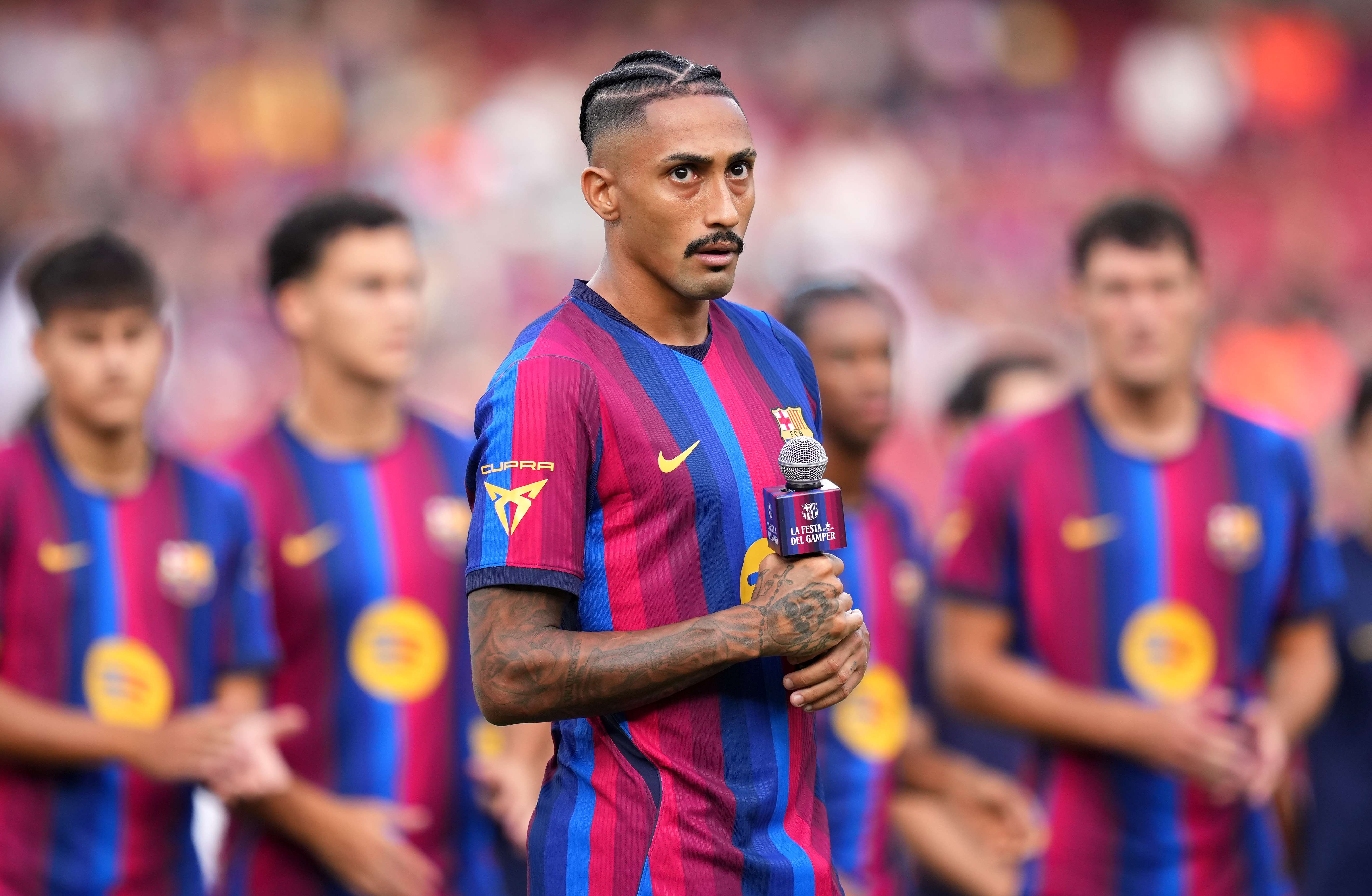 Raphinha uses Camp Nou speech to send message to Barcelona youngster