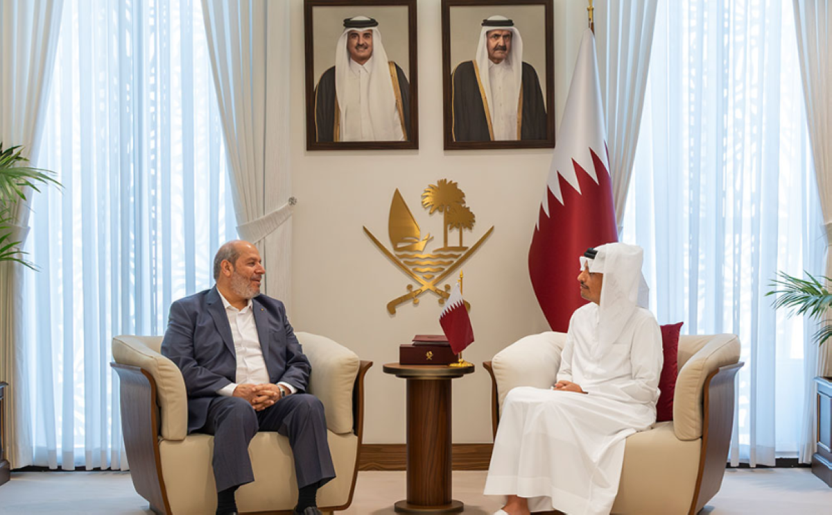 Prime Minister and Minister of Foreign Affairs Meets Chairman of Hamas Political Bureau
