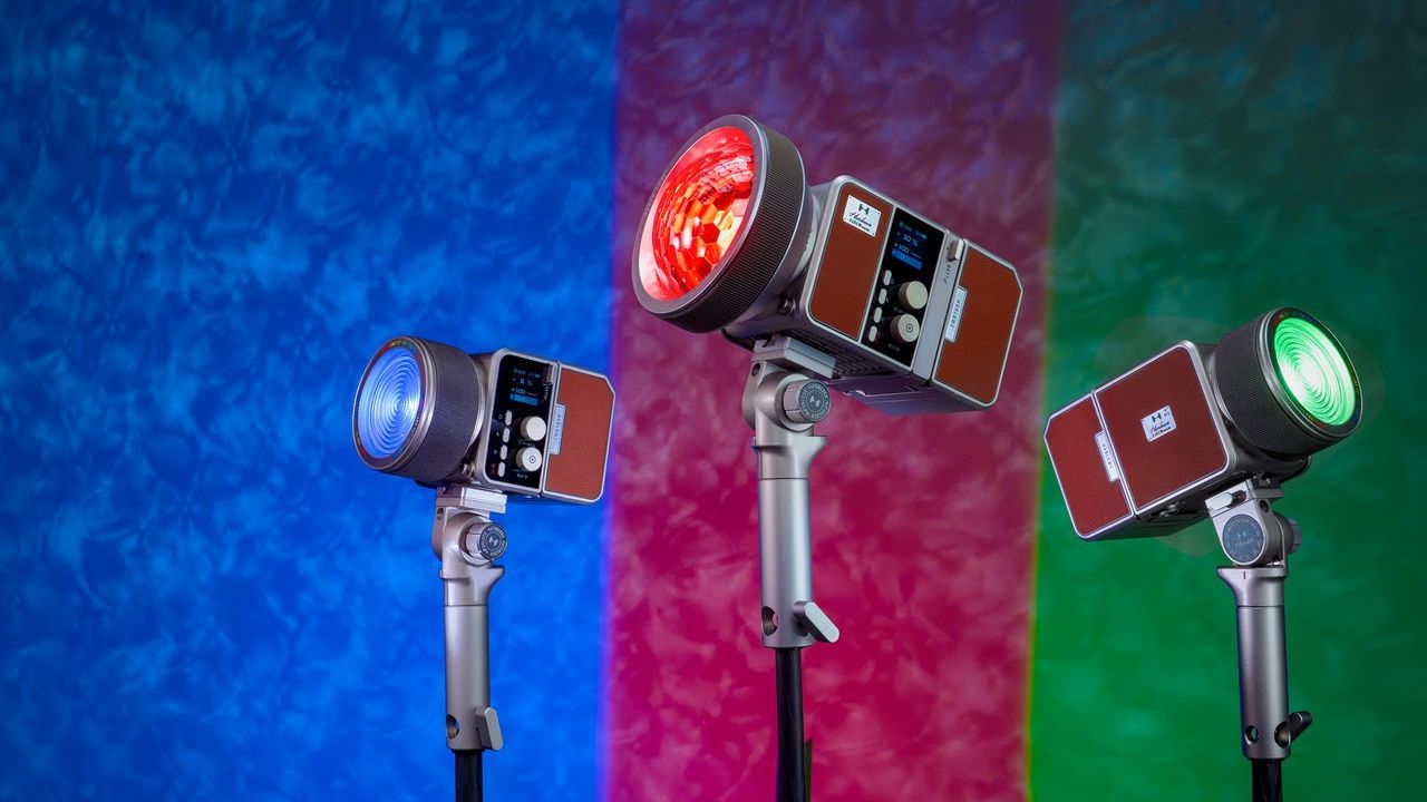 Newly launched, this retro photo-video light doesn’t just light the scene. It projects 36,000 colors and creates patterned backdrops