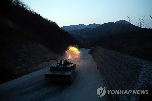 Army's K1E1 tank catches fire during live-fire drills